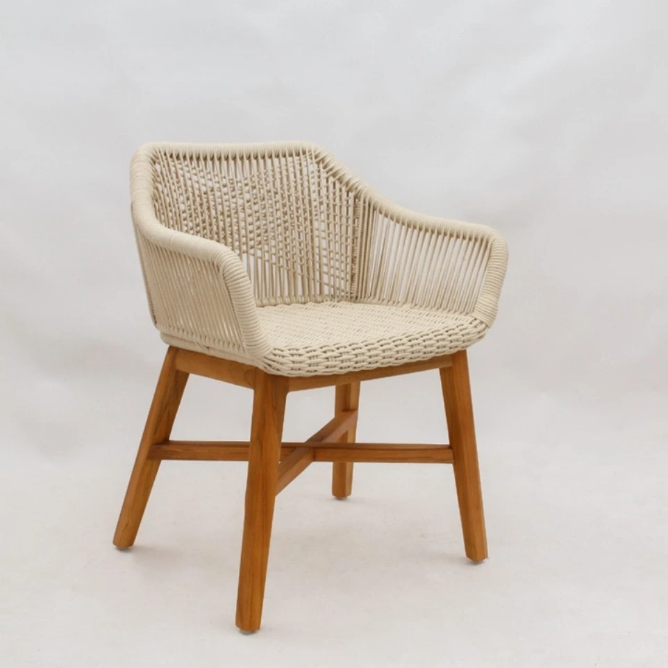 comfortable rattan wood chair 