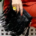 leather cross purse, clutch cowgirl black 2.webp