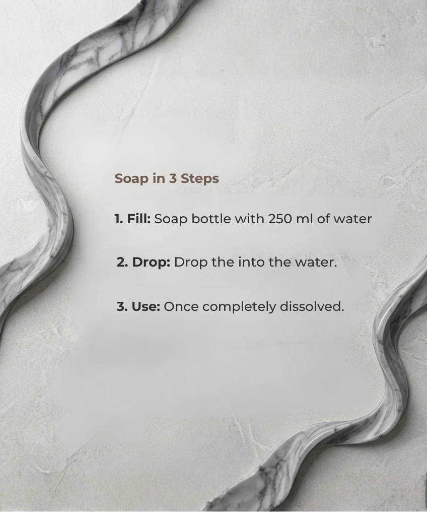 Soap Tablets Starter Kit: (Makes 4 Bottles) | 1 Bottle + 4 Refills
