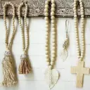 Rummy Natural Curtain Ties | Handcrafted Artisan Tiebacks