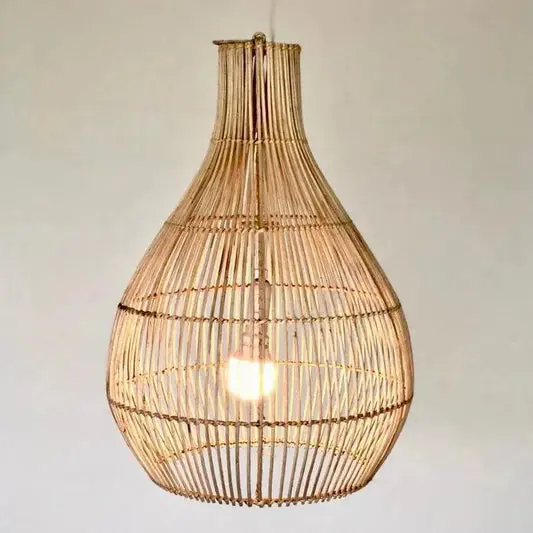 [1805_CEI_1354_D] Ryaki Rattan Pendant Light | Handwoven Natural Ceiling Lamp