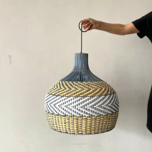 [1805_CEI_1290_D] Galini Rattan Pendant Light | Serene Natural Ceiling Lamp