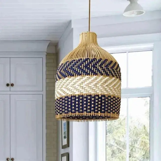 [1805_CEI_1291_D] Kambanna Rattan Pendant Light | Natural Artisan Ceiling Lamp