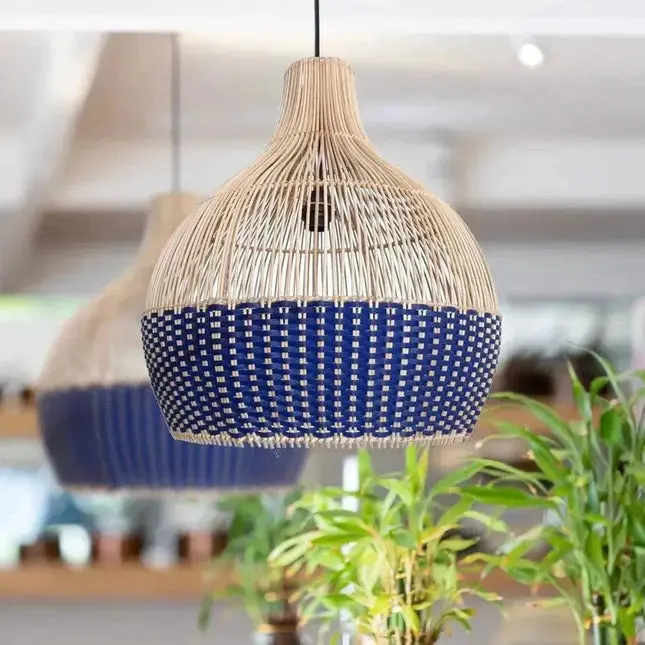 [1805_CEI_1292_D] Ermioni Rattan Pendant Light | Handwoven Natural Ceiling Lamp