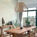Sergio Rattan Hanging Lamp | Natural Pendant Light