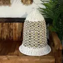 White Bell Pendant Light | Clean Natural Ceiling Lamp Singapore