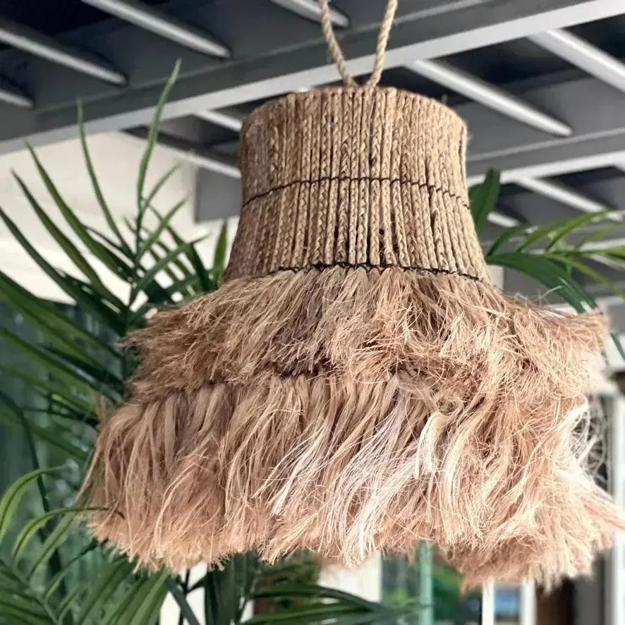 [1805_LAM_1013_D] Decadence Rattan Pendant Light | Luxurious Natural Ceiling Lamp