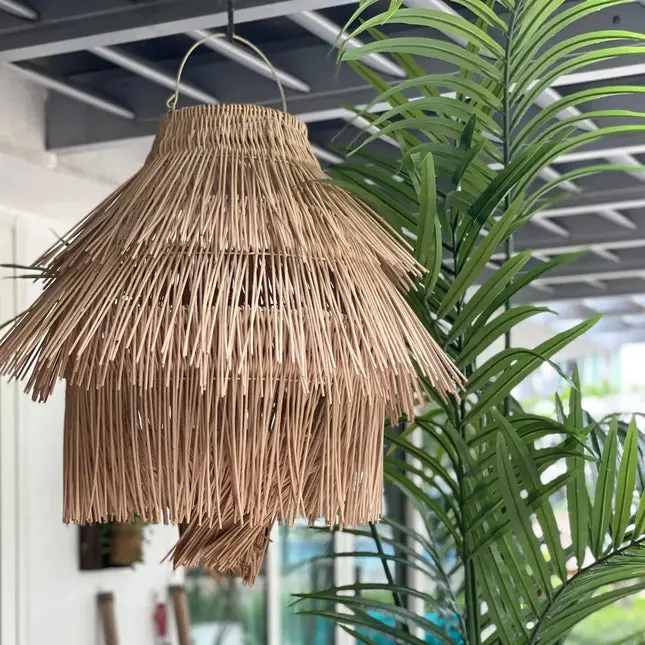 [1805_CEI_1418_D] Pulp Fiction Pendant Light | Bold Natural Statement Lamp