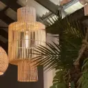 Kofini Rattan Pendant Lamp | bamboo/handmade Boho Light Singapore