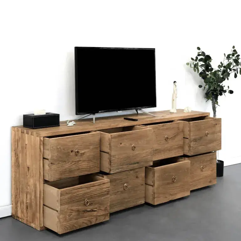 [1805_BUF_1417_D_GPND-020159] Wanda Reclaimed Elm Chest of Drawers | Rustic Bedroom Furniture