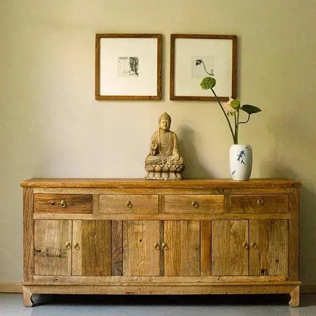 [1805_BUF_1359_D_GPND-020018] Lilly Reclaimed Elm Sideboard | Rustic Living and Dining Buffet