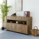 Katte Reclaimed Elm Sideboard | Rustic Dining Room Storage