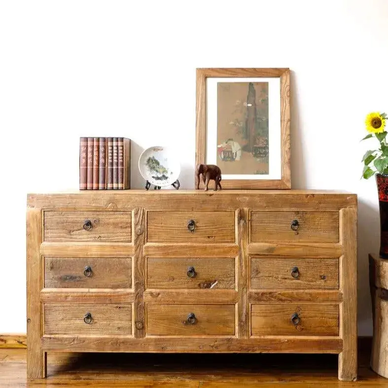 [1805_BUF_1362_D_GPND-020047] Zena Reclaimed Elm Chest of Drawers | Rustic Bedroom Storage