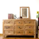 Zena Reclaimed Elm Chest of Drawers | Rustic Bedroom Storage
