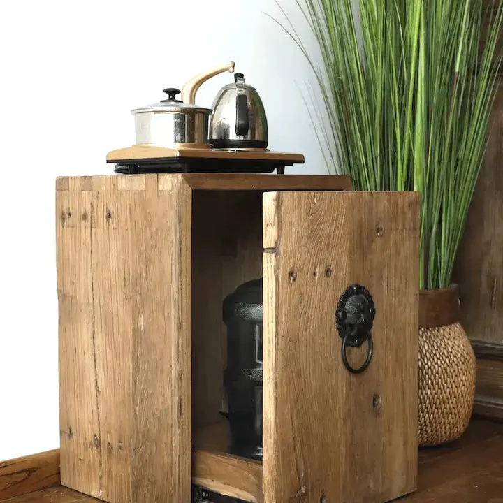 [1805_BUF_1406_D_GPND-020134] Thias Reclaimed Elm Tea Cabinet | Rustic Asian Tea Storage
