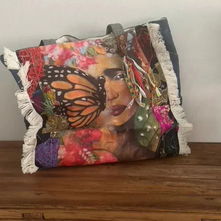 [88_HAN_1583_D] Frida Kahlo Tote Bag (FK39)