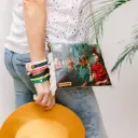 Frida Kahlo Crossing Purse FK28 | Natural Cotton Eco Bag