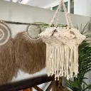 Macrame Hanging Light | Natural Boho Ceiling Lamp Singapore