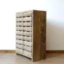 Walker Reclaimed Elm Shoe Cabinet | Rustic 2-Drawer Entryway Storage