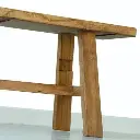 Aditi Reclaimed Elm Bench | Rustic Wood Seating Bench