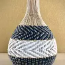 Ryaki Black Rattan Pendant Lampshade | Natural Ceiling Shade