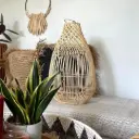 Nest Rattan Pendant Lamp | Handwoven Natural Ceiling Light