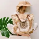 Jute Square Handbag | Natural Structured Eco Bag Singapore