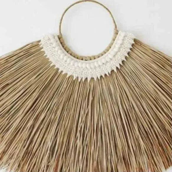 Ikaria Wood Wall Deco | Carved Natural Wood Art (Wood)