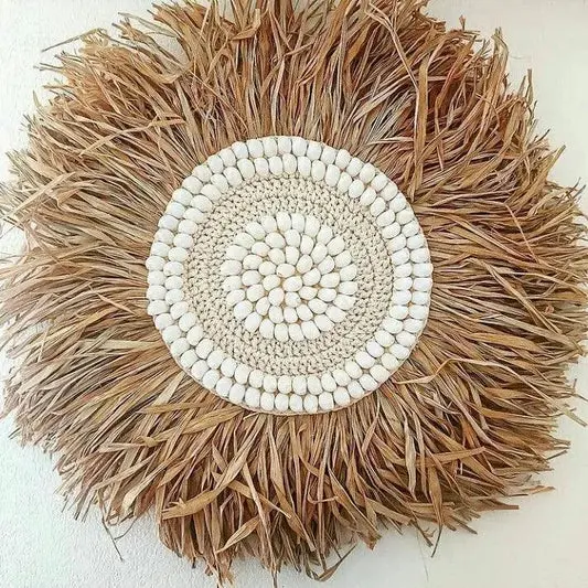 Rhodes Seagrass Wall Deco | Coastal Natural Wall Art